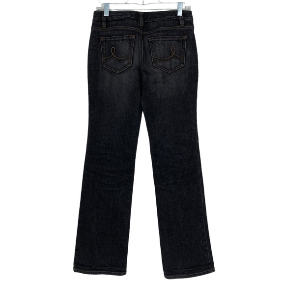 Ann Taylor Loft black faded original boot denim jeans women's sz 2 - Picture 2 of 12